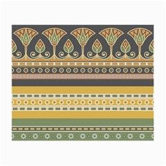 Seamless Pattern Egyptian Ornament With Lotus Flower Small Glasses Cloth (2 Sides) by Hannah976