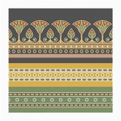 Seamless Pattern Egyptian Ornament With Lotus Flower Medium Glasses Cloth