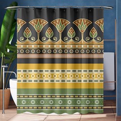 Seamless Pattern Egyptian Ornament With Lotus Flower Shower Curtain 60  X 72  (medium)  by Hannah976