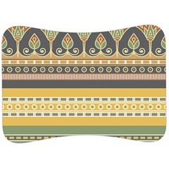 Seamless Pattern Egyptian Ornament With Lotus Flower Velour Seat Head Rest Cushion by Hannah976