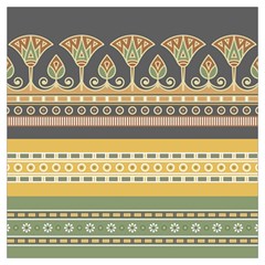 Seamless Pattern Egyptian Ornament With Lotus Flower Lightweight Scarf  by Hannah976