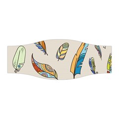 Vector Boho Doodle Feathers Seamless Pattern Illustration Stretchable Headband