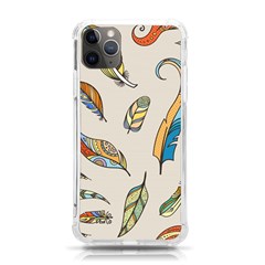 Vector Boho Doodle Feathers Seamless Pattern Illustration Iphone 11 Pro Max 6 5 Inch Tpu Uv Print Case by Hannah976