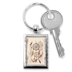 Coloured Dreamcatcher Background Key Chain (rectangle) by Hannah976