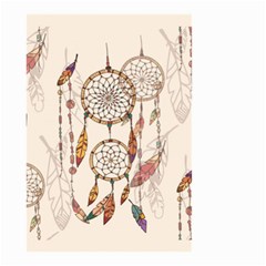 Coloured Dreamcatcher Background Small Garden Flag (two Sides) by Hannah976