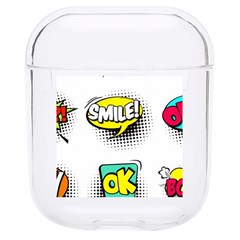 Set Colorful Comic Speech Bubbles Hard Pc Airpods 1/2 Case by Hannah976