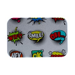 Set Colorful Comic Speech Bubbles Open Lid Metal Box (silver)   by Hannah976