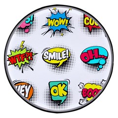 Set Colorful Comic Speech Bubbles Wireless Fast Charger(black) by Hannah976