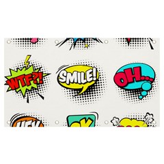 Set Colorful Comic Speech Bubbles Banner And Sign 7  X 4  by Hannah976