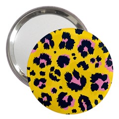 Leopard Print Seamless Pattern 3  Handbag Mirrors by Hannah976