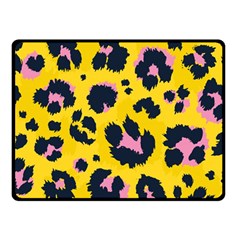 Leopard Print Seamless Pattern Two Sides Fleece Blanket (small) by Hannah976