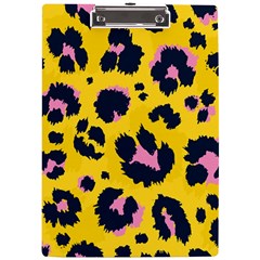 Leopard Print Seamless Pattern A4 Acrylic Clipboard