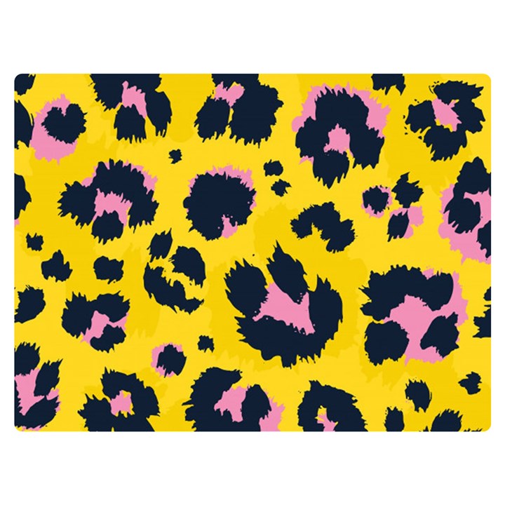 Leopard Print Seamless Pattern Premium Plush Fleece Blanket (Extra Small)