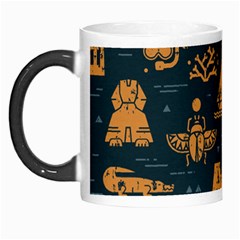 Dark Seamless Pattern Symbols Landmarks Signs Egypt Art Morph Mug by Hannah976