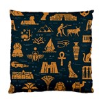 Dark Seamless Pattern Symbols Landmarks Signs Egypt Art Standard Cushion Case (One Side) Front