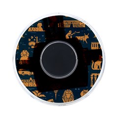 Dark Seamless Pattern Symbols Landmarks Signs Egypt Art On-the-go Memory Card Reader by Hannah976