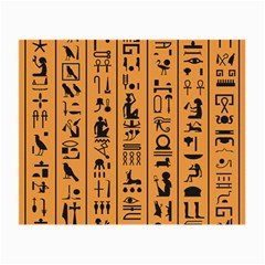 Egyptian Hieroglyphs Ancient Egypt Letters Papyrus Background Vector Old Egyptian Hieroglyph Writing Small Glasses Cloth (2 Sides) by Hannah976