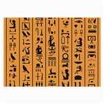 Egyptian Hieroglyphs Ancient Egypt Letters Papyrus Background Vector Old Egyptian Hieroglyph Writing Large Glasses Cloth (2 Sides) Front