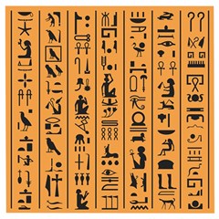 Egyptian Hieroglyphs Ancient Egypt Letters Papyrus Background Vector Old Egyptian Hieroglyph Writing Wooden Puzzle Square by Hannah976