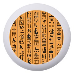 Egyptian Hieroglyphs Ancient Egypt Letters Papyrus Background Vector Old Egyptian Hieroglyph Writing Dento Box With Mirror