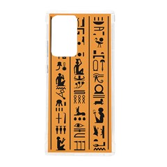 Egyptian Hieroglyphs Ancient Egypt Letters Papyrus Background Vector Old Egyptian Hieroglyph Writing Samsung Galaxy Note 20 Ultra Tpu Uv Case by Hannah976