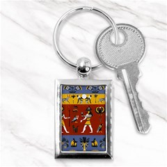 Ancient Egyptian Religion Seamless Pattern Key Chain (rectangle) by Hannah976