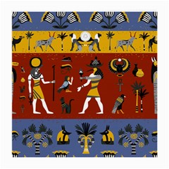 Ancient Egyptian Religion Seamless Pattern Medium Glasses Cloth