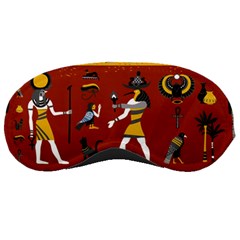 Ancient Egyptian Religion Seamless Pattern Sleep Mask by Hannah976