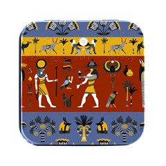 Ancient Egyptian Religion Seamless Pattern Square Metal Box (black) by Hannah976