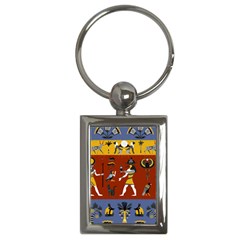 Ancient Egyptian Religion Seamless Pattern Key Chain (rectangle) by Hannah976