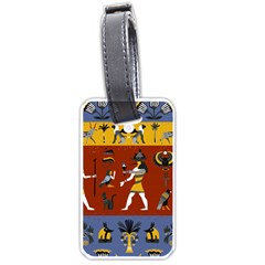 Ancient Egyptian Religion Seamless Pattern Luggage Tag (one Side) by Hannah976