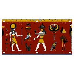 Ancient Egyptian Religion Seamless Pattern Banner And Sign 4  X 2  by Hannah976