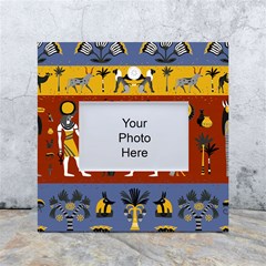 Ancient Egyptian Religion Seamless Pattern White Box Photo Frame 4  X 6  by Hannah976