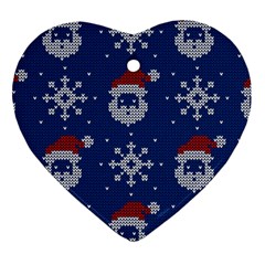 Santa Clauses Wallpaper Ornament (heart) by artworkshop