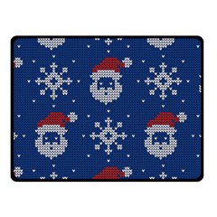 Santa Clauses Wallpaper Fleece Blanket (small) by artworkshop