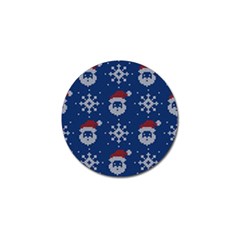 Santa Clauses Wallpaper Golf Ball Marker by artworkshop