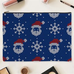 Santa Clauses Wallpaper Cosmetic Bag (xxxl) by artworkshop