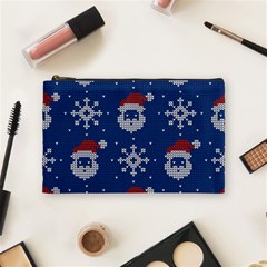 Santa Clauses Wallpaper Cosmetic Bag (medium) by artworkshop