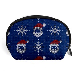 Santa Clauses Wallpaper Accessory Pouch (large) by artworkshop