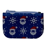 Santa Clauses Wallpaper Large Coin Purse Front