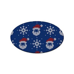 Santa Clauses Wallpaper Sticker Oval (10 Pack) by artworkshop