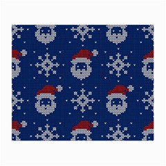 Santa Clauses Wallpaper Small Glasses Cloth (2 Sides) by artworkshop