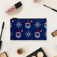 Santa Clauses Wallpaper Cosmetic Bag (small) by artworkshop