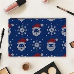 Santa Clauses Wallpaper Cosmetic Bag (large) by artworkshop