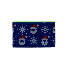 Santa Clauses Wallpaper Cosmetic Bag (xs) by artworkshop