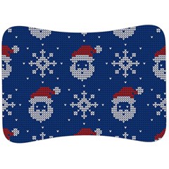 Santa Clauses Wallpaper Velour Seat Head Rest Cushion by artworkshop