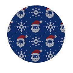 Santa Clauses Wallpaper Mini Round Pill Box by artworkshop