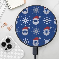 Santa Clauses Wallpaper Wireless Fast Charger(black) by artworkshop