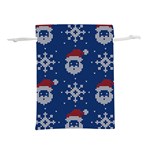 Santa Clauses Wallpaper Lightweight Drawstring Pouch (M) Front