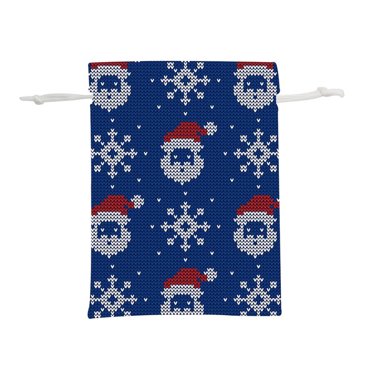 Santa Clauses Wallpaper Lightweight Drawstring Pouch (M)